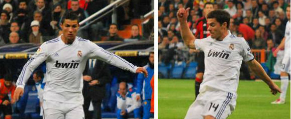 Cristiano Ronaldo y Xabi Alonso durante su etapa en el Real Madrid1