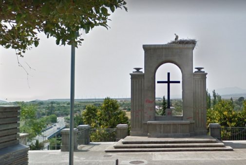 Cruz del Paseo de las Ramblas de Corella.Google Maps