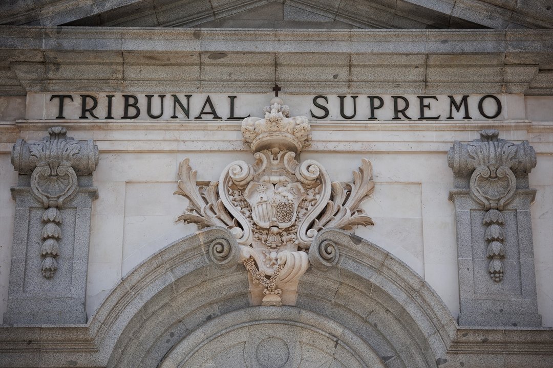 Fachada del Tribunal Supremo, a 31 de mayo de 2023, en Madrid (España).