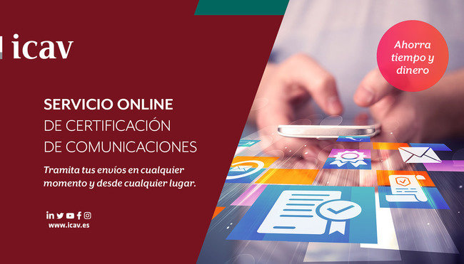 Servicio online de Certificación de Comunicaciones del ICAV.