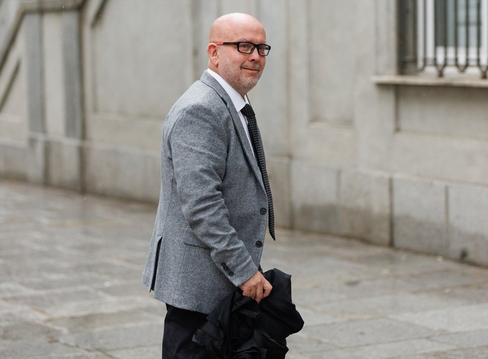 El abogado del expresidente de la Gaeneralitat de Catalunya Carles Puigdemont, Gonzalo Boye, a su llegada al Tribunal Supremo