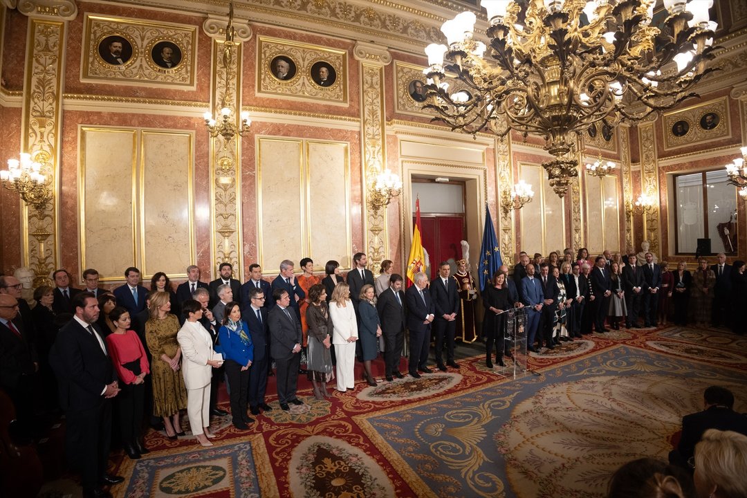 <!--StartFragment--><span class="texto-corto">La presidenta del Congreso de los Diputados, Francina Armengol, interviene durante el acto de homenaje a la Constitución, en el Congreso de los Diputados, a 6 de diciembre de 2023, en Madrid (España)</span><!--EndFragment-->