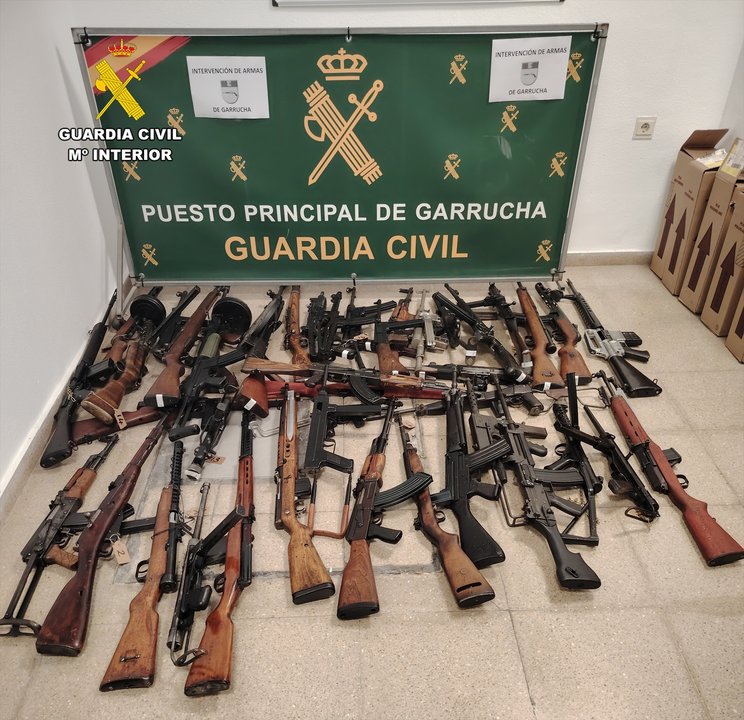 Armas, foto de archivo (Foto: Guardia Civil)
