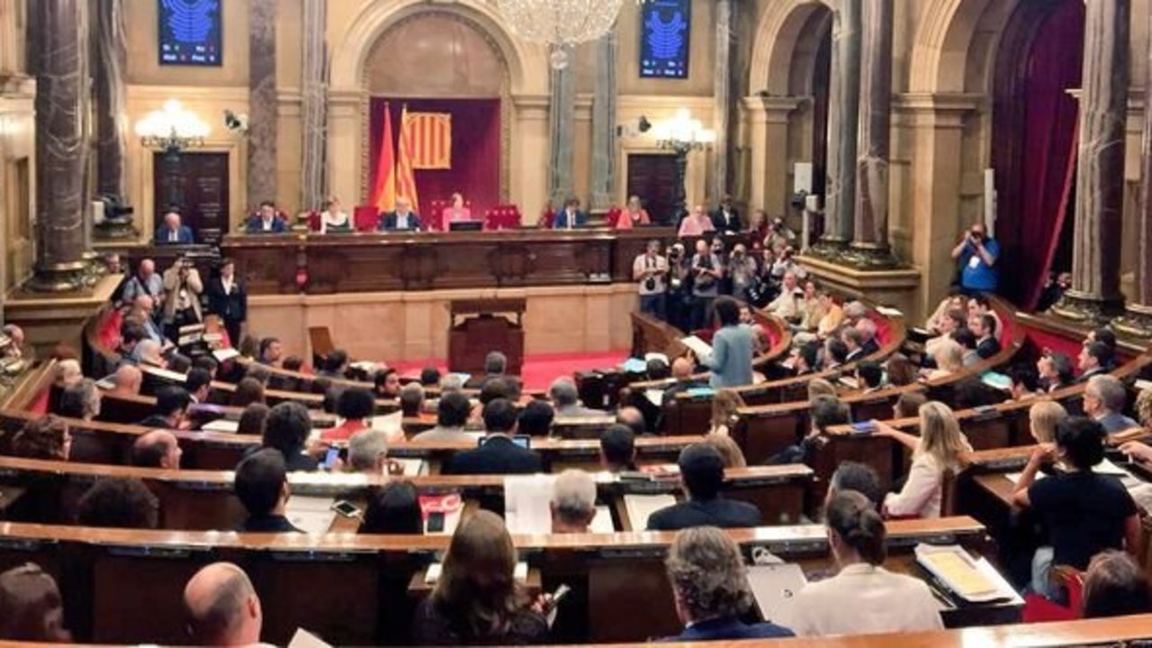Pleno del Parlament de Catalunya.