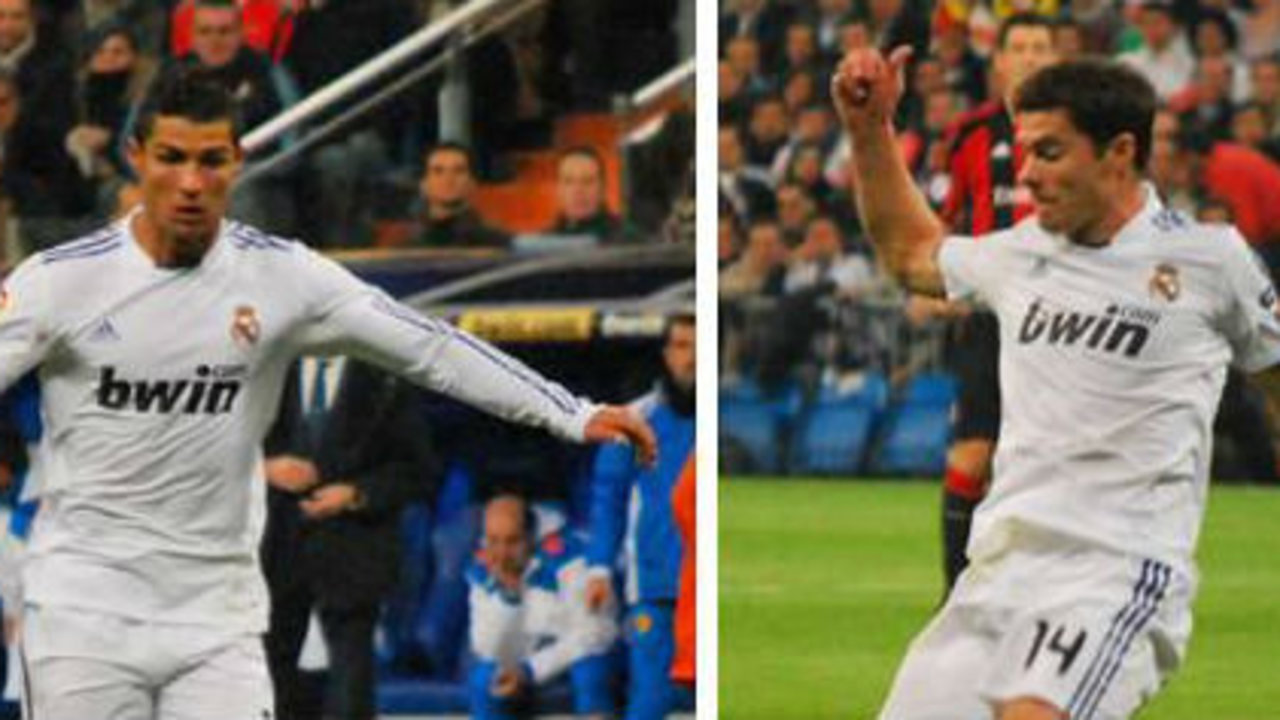 Cristiano Ronaldo y Xabi Alonso durante su etapa en el Real Madrid1
