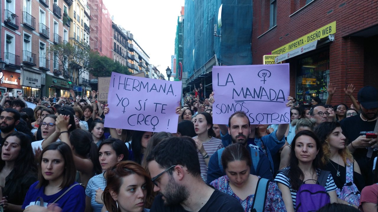 Protestas por el caso de La Manada.