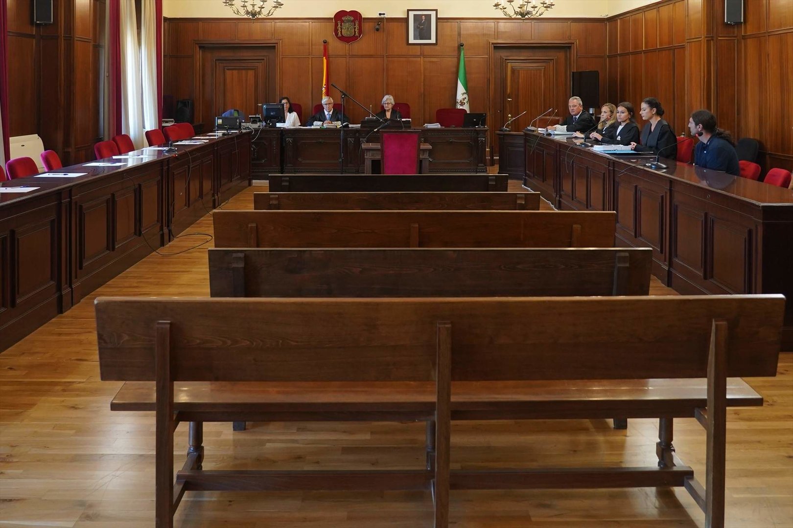 Archivo - Sala de la Audiencia Provincial donde se celebra un juicio con jurado popular. Foto- EP 