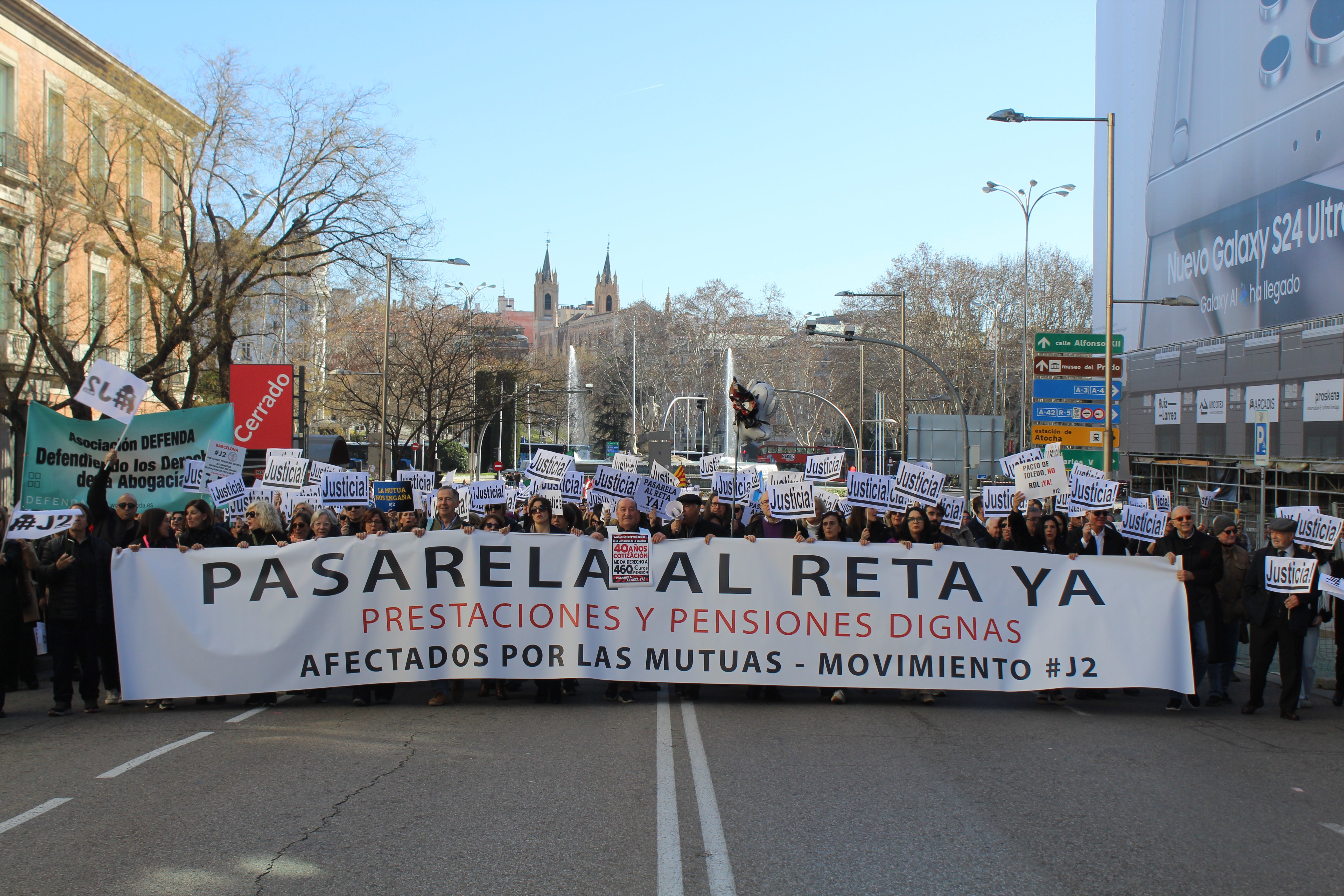 Manifestación de los mutualistas en Madrid, 3 de febrero de 2023. (Foto: Carla Stavraky)