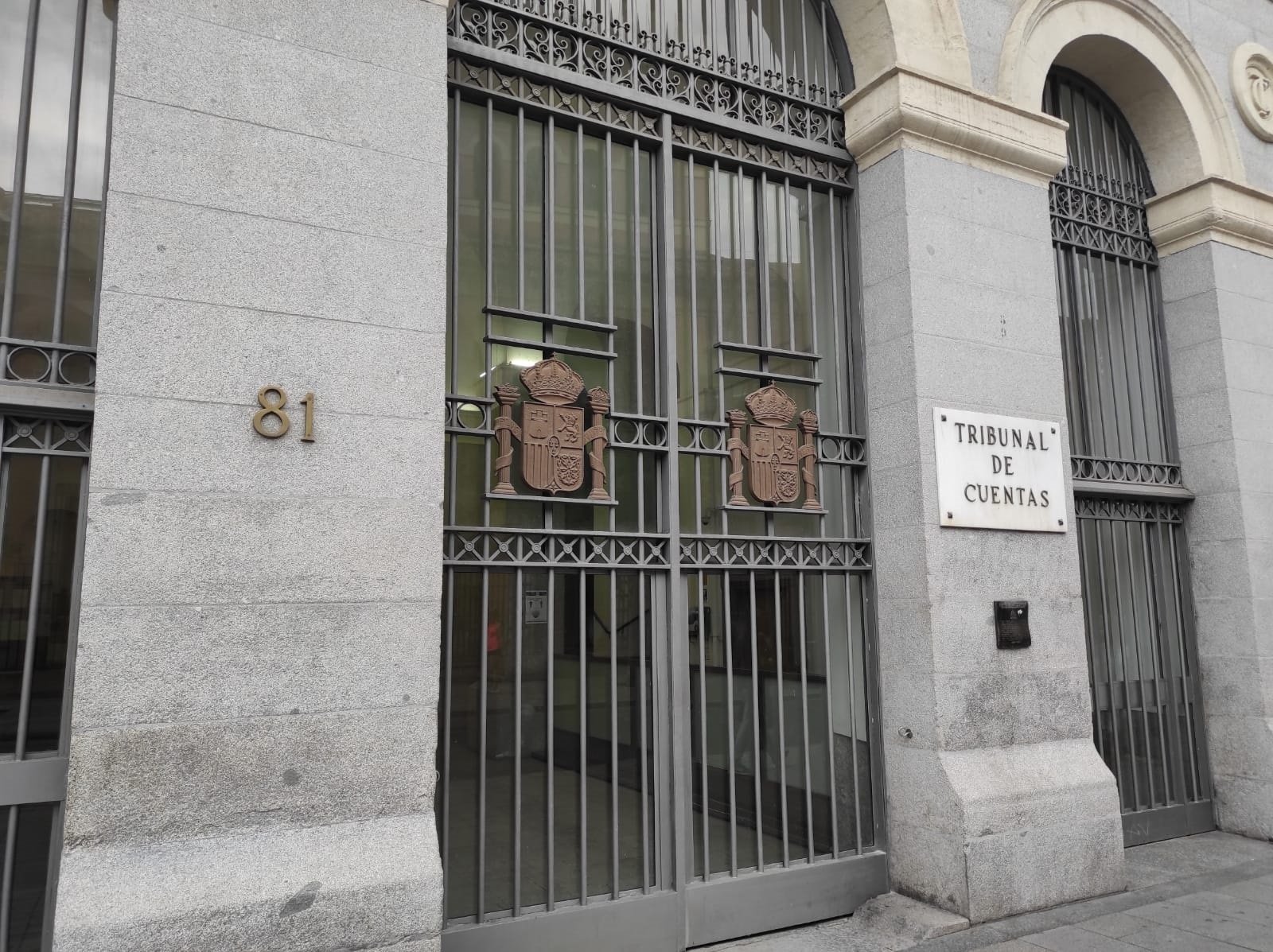 Sede del Tribunal de Cuentas en la calle Fuencarral de Madrid. (Foto: EP)