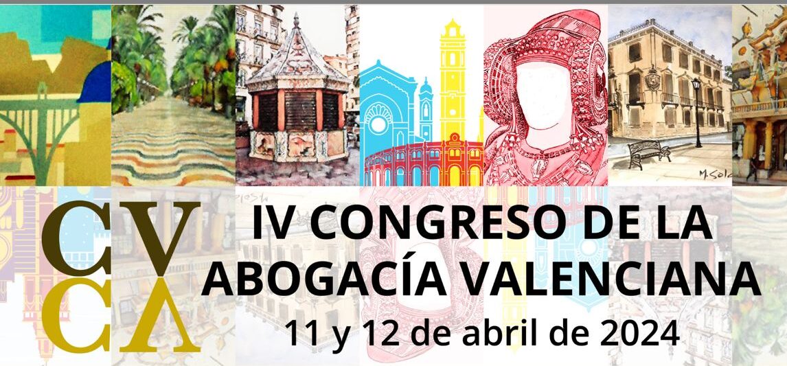 Cartel del IX Congreso de la Abogacía Valenciana (Foto: ICAV)